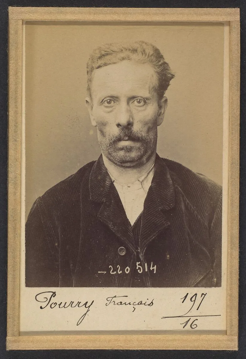 Pourry. François, Nicolas. 58 ans, né à Ars-sur-Moselle (Alsace-Lorraine). Ajusteur. Anarchiste. 3/7/94. — Alphonse Bertillon