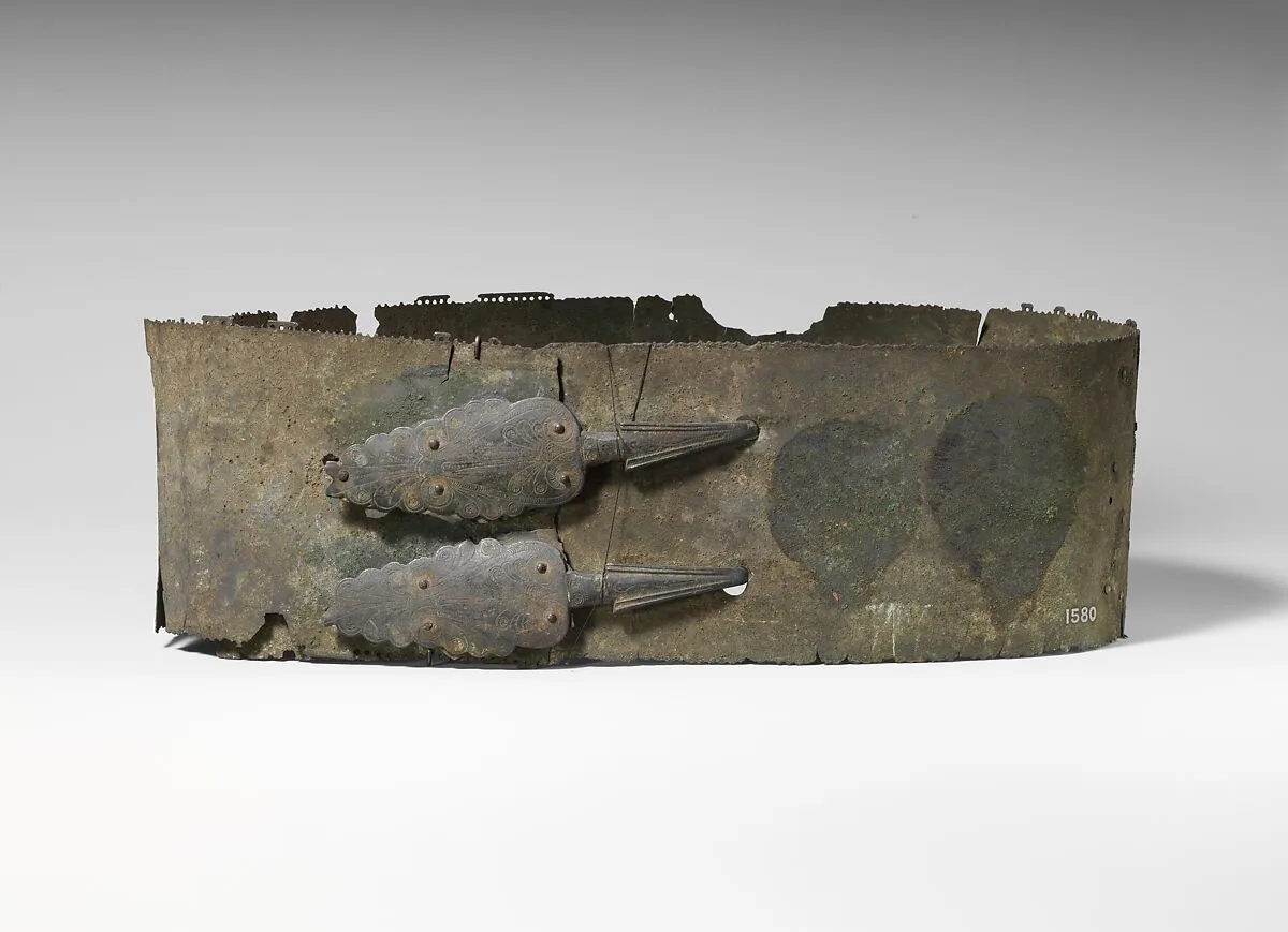 Bronze belt and clasps — Unknown