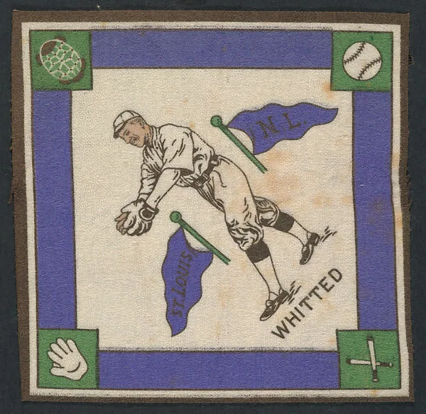 Possum Whitted, St. Louis, National League from Baseball Players Felt Blanket series (B18) — Unknown