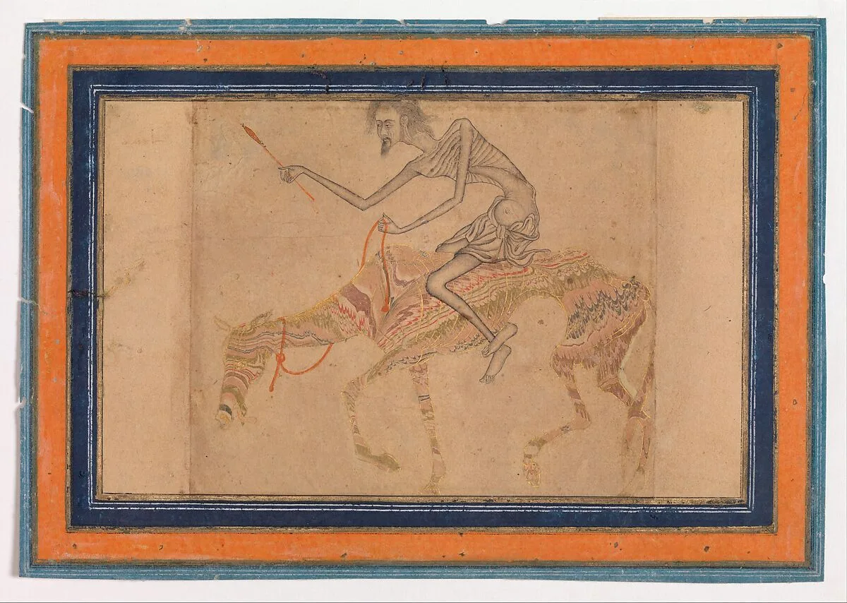 Emaciated Horse and Rider — Unknown