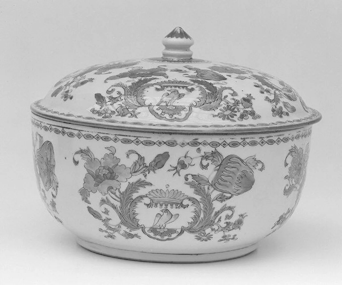 Bowl with cover (part of a set) — Unknown