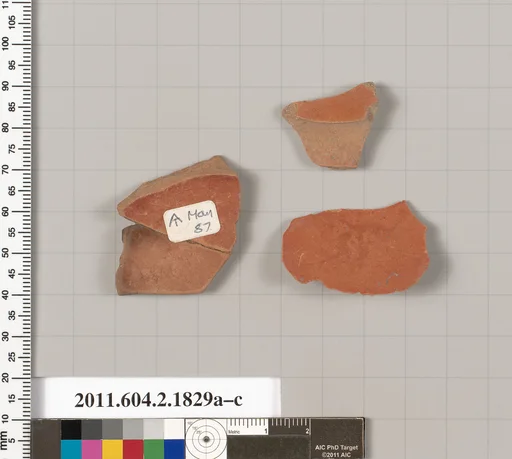 Terracotta fragments of skyphoi (deep drinking cups)