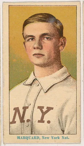 Rube Marquard, New York, from Coupon Cigarettes Baseball Issue, 1914-1916