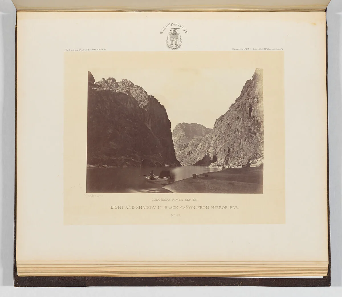 Light and Shadow in Black Cañon, From Mirror Bar — Timothy H. O'Sullivan