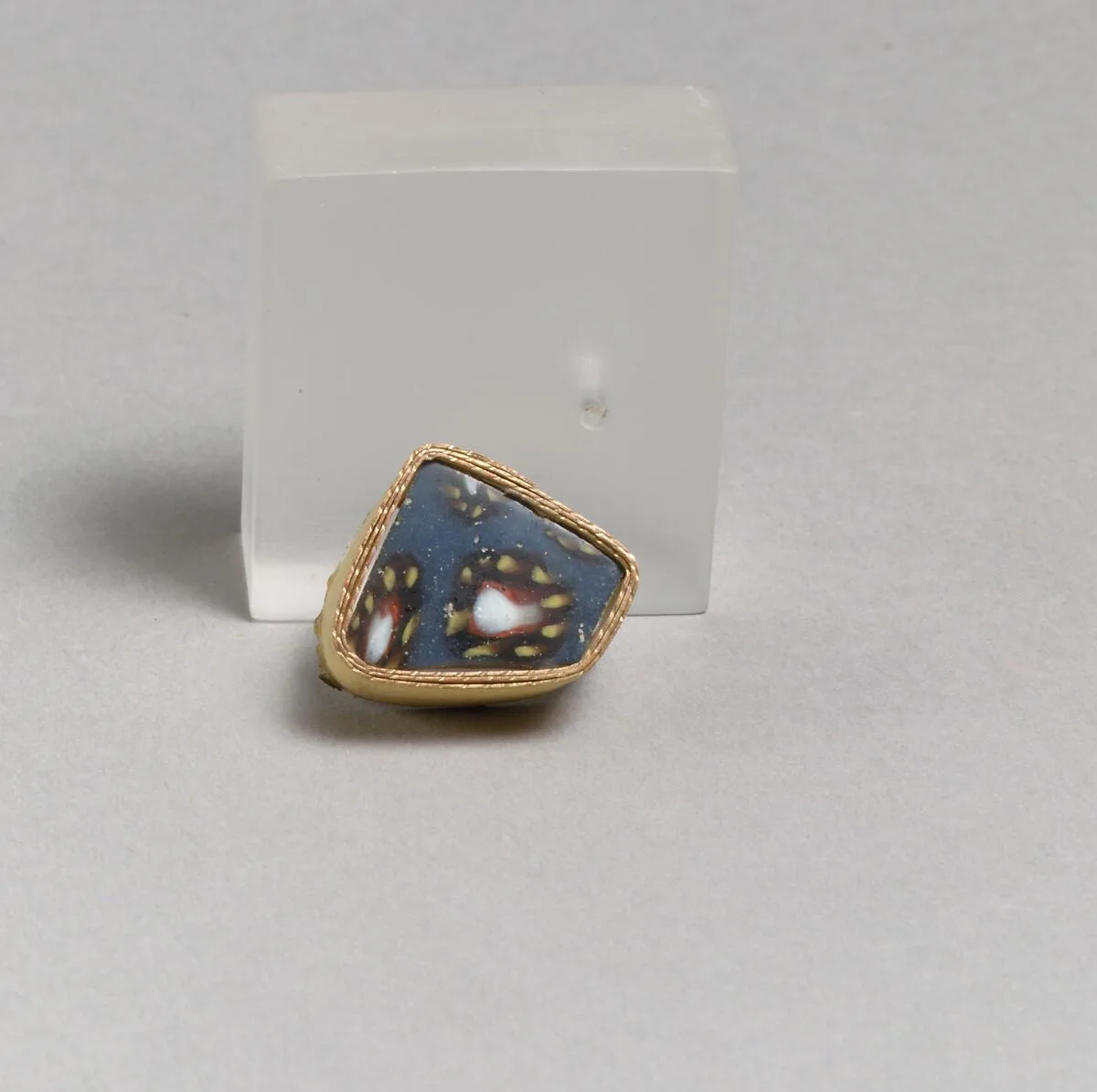Glass mosaic fragment — Unknown