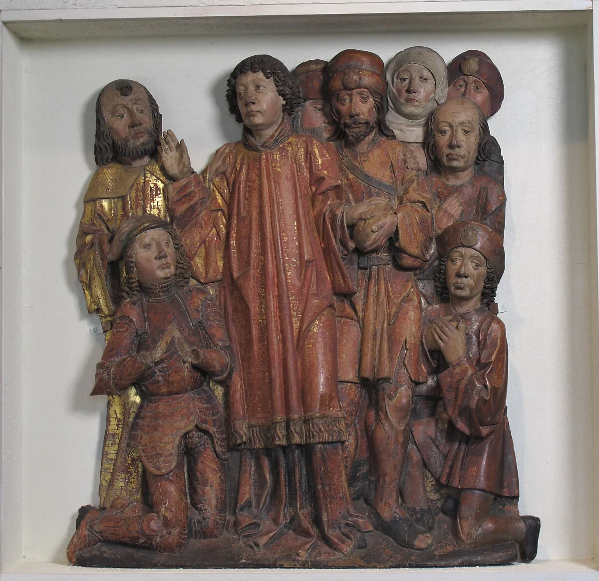 Relief of Saint Lawrence Presenting the Poor — Master of the Sonnenberg-Künigl Altar