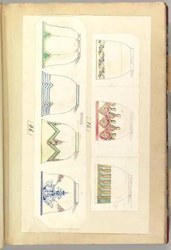 Seven Designs for Decorated Cups, including Venice, Osborne Tapetry and Osborne Patterns