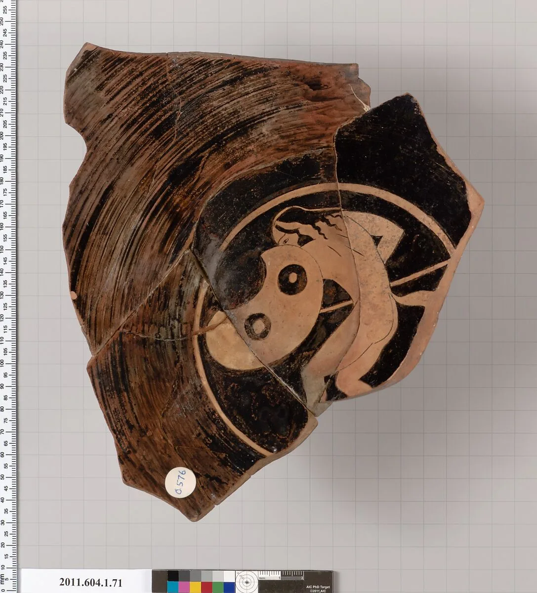 Terracotta fragment of a kylix (drinking cup) — Unknown