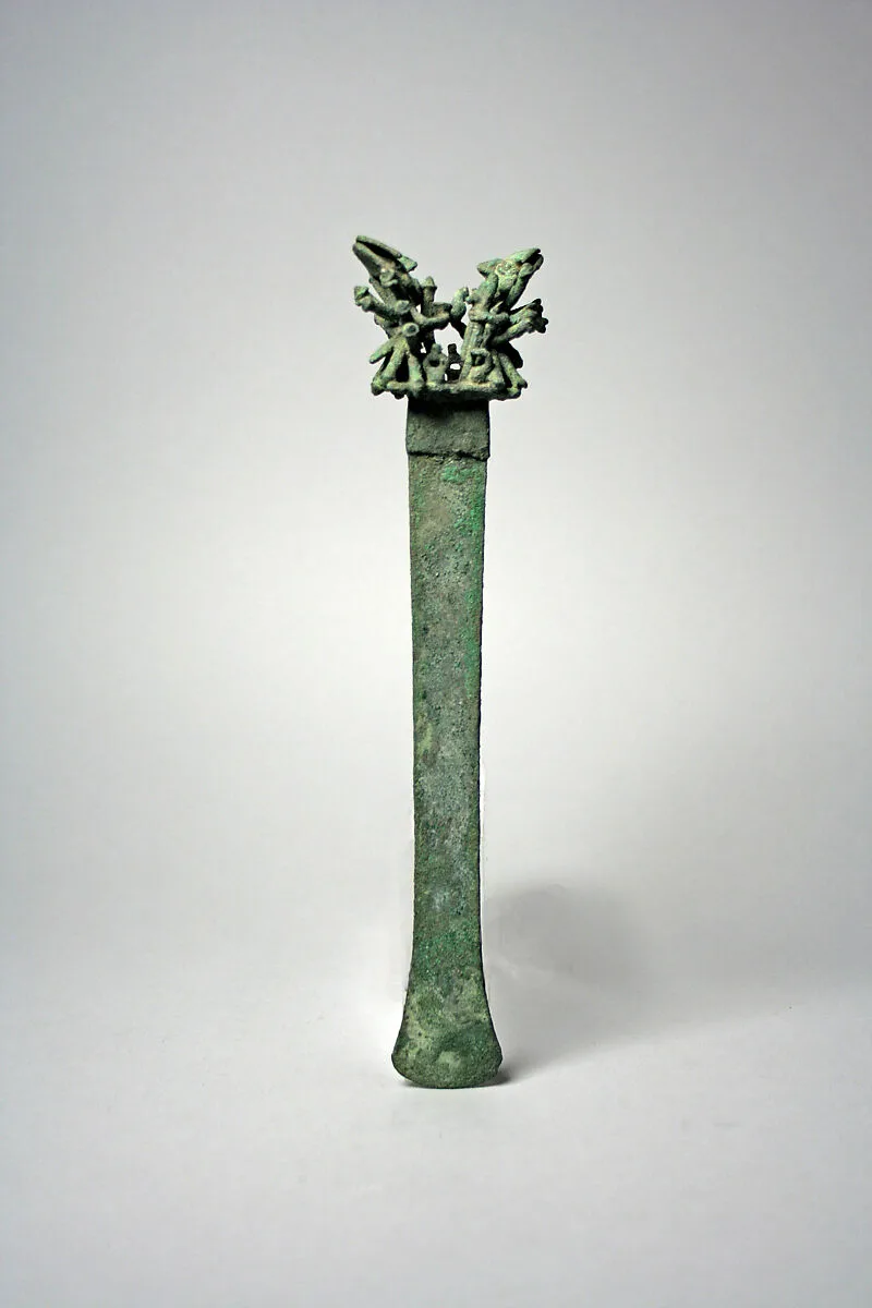 Copper Chisel with Figures — Unknown