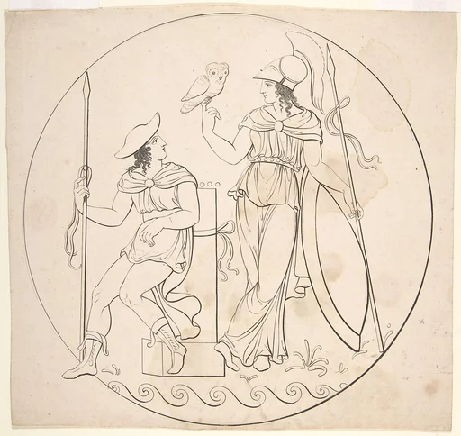 Hermes and Athena (?)