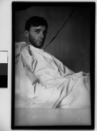 [Self-Portrait in New York Hospital Bed, New York City]
