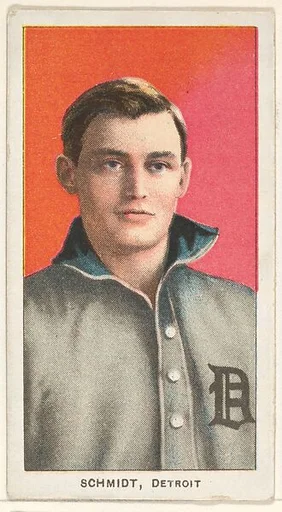 Schmidt, Detroit, American League, from the White Border series (T206) for the American Tobacco Company