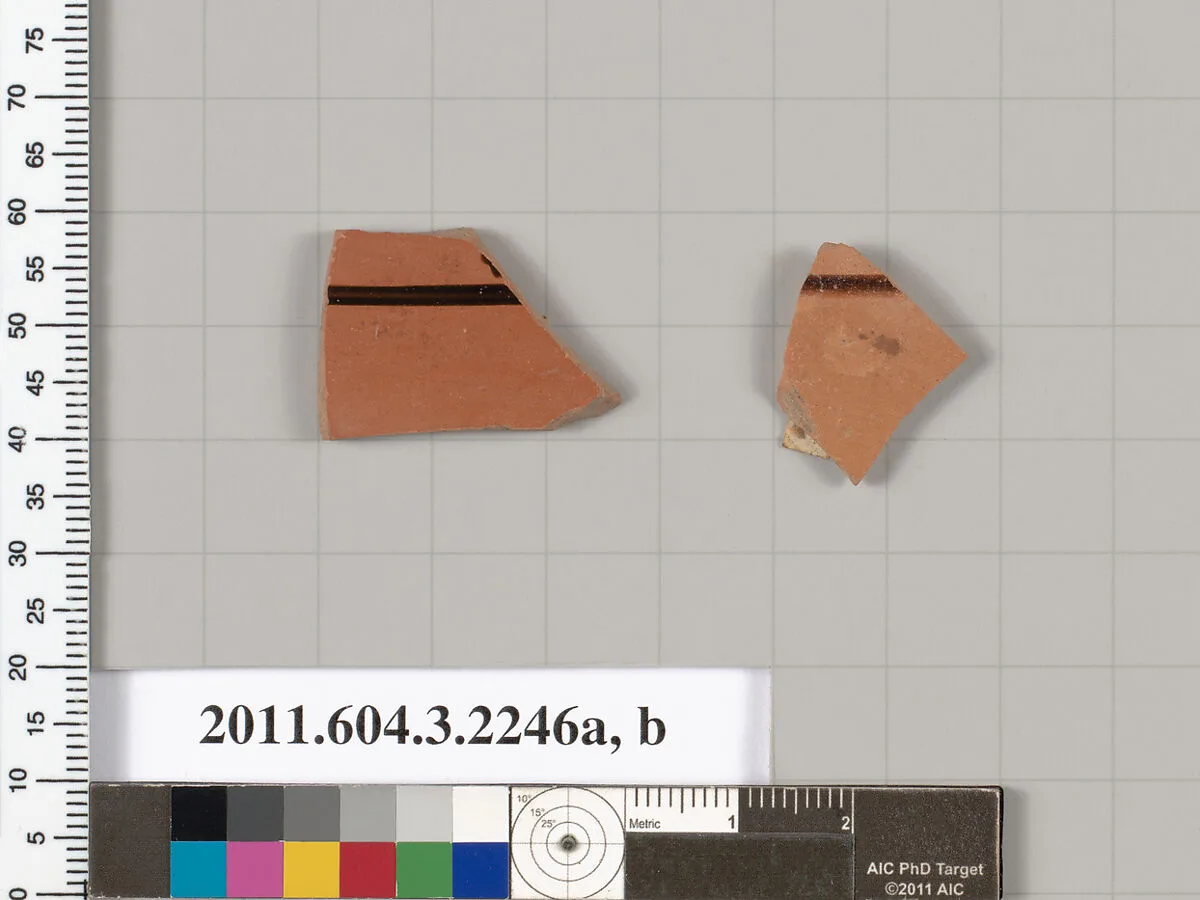Terracotta fragments of a kylix (drinking cup) — Unknown