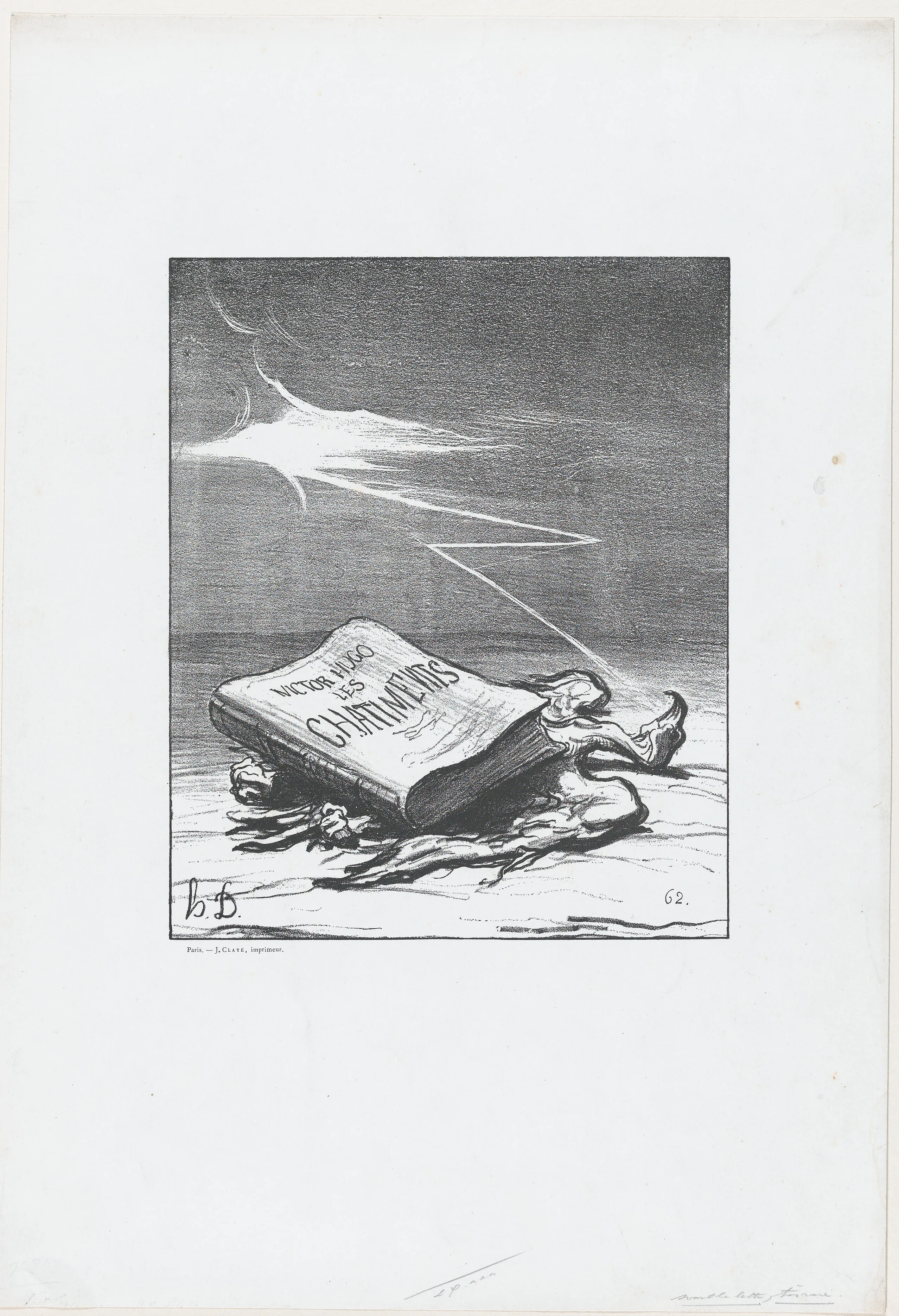 A page from history, from 'News of the day,' published in Le Charivari, November 16, 1870 — Jules Claye|Honoré Daumier|Victor Hugo
