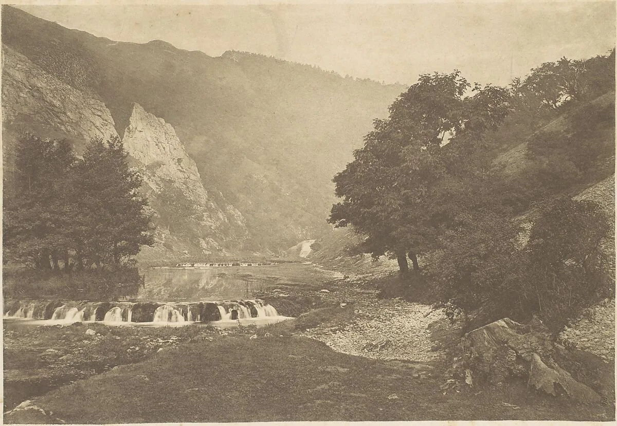 Entrance to Dove Dale, Derbyshire — George Bankart