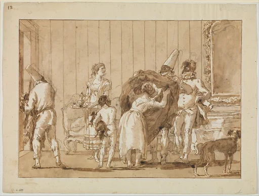 Punchinello as a Dressmaker