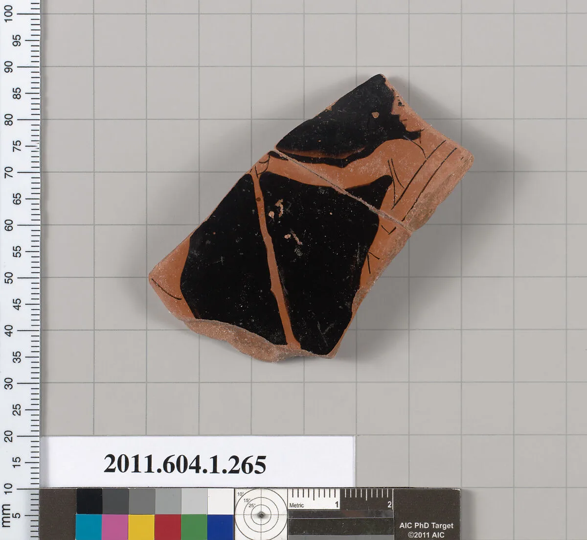 Terracotta fragment of a kylix (drinking cup) — Unknown