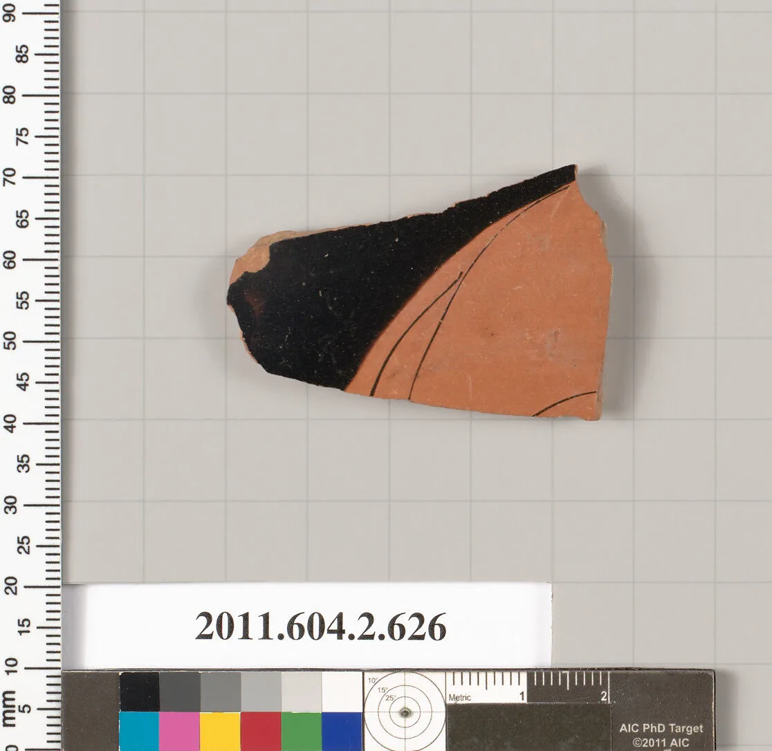 Terracotta fragment of a column-krater (bowl for mixing wine and water) — Unknown