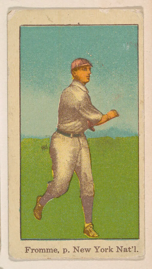 Fromme, Pitcher, New York, National League, from the Baseball Players series (D303), issued by the General Baking Company — General Baking Company