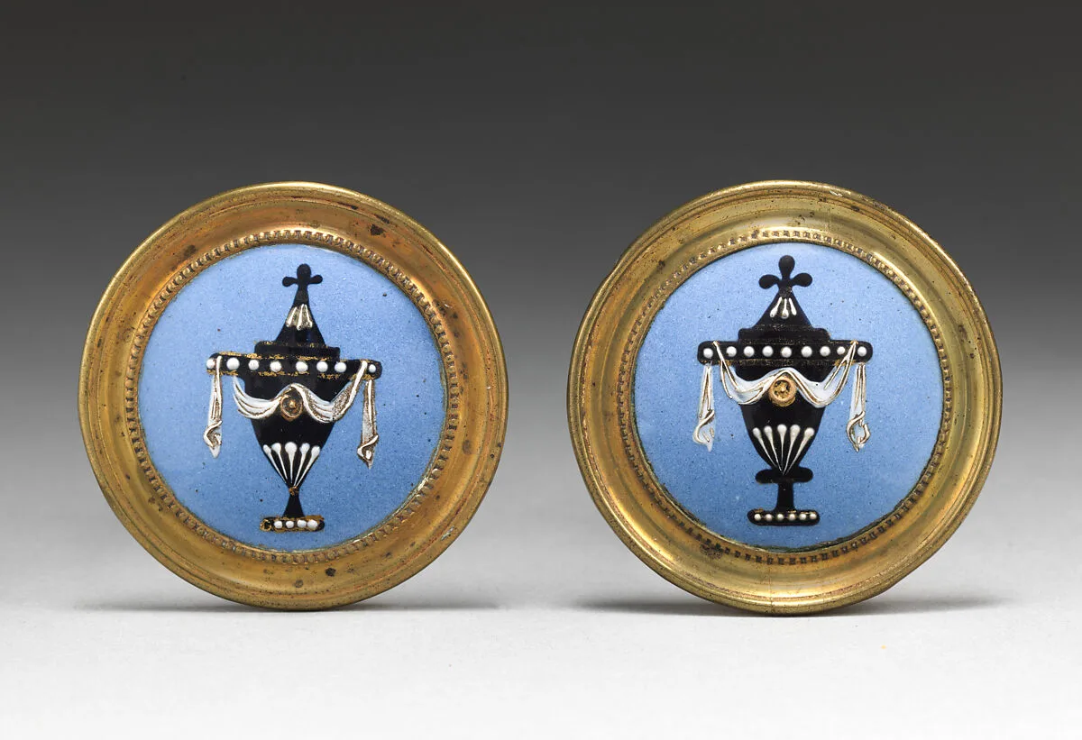Pair of mirror knobs — Unknown