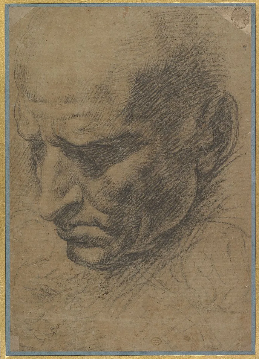 Head of a Man — Anonymous, Italian, Roman, 16th century