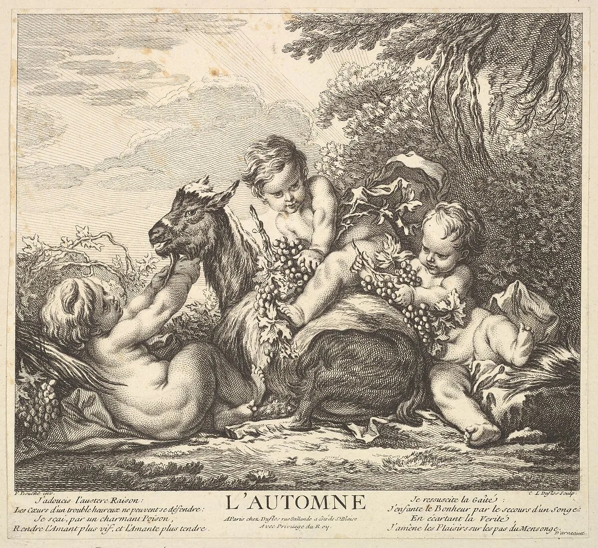 Autumn — Claude Augustin Duflos le Jeune|François Boucher