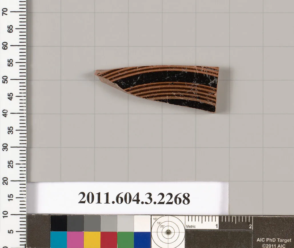 Terracotta fragment of a kylix (drinking cup) — Unknown