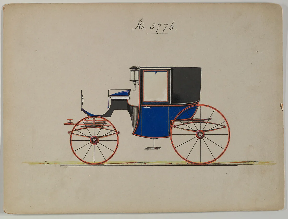 Design for Brougham, no. 3776 — Brewster & Co.