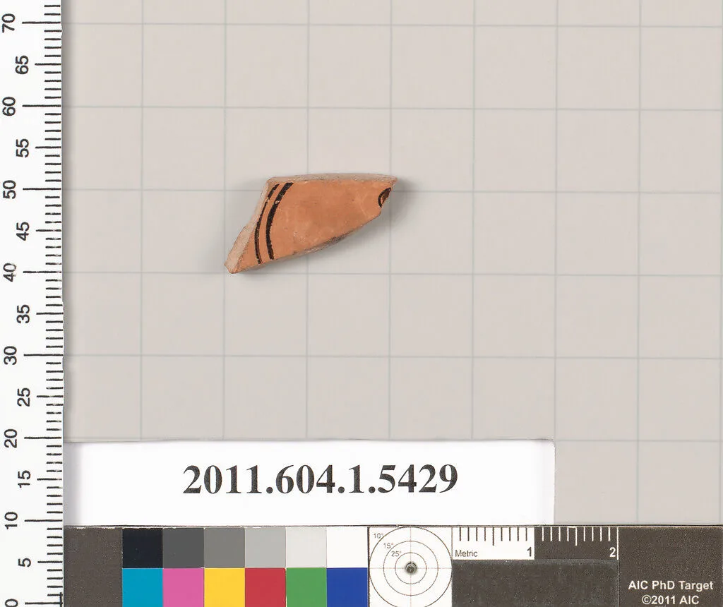 Terracotta fragment of a kylix (drinking cup) — Unknown