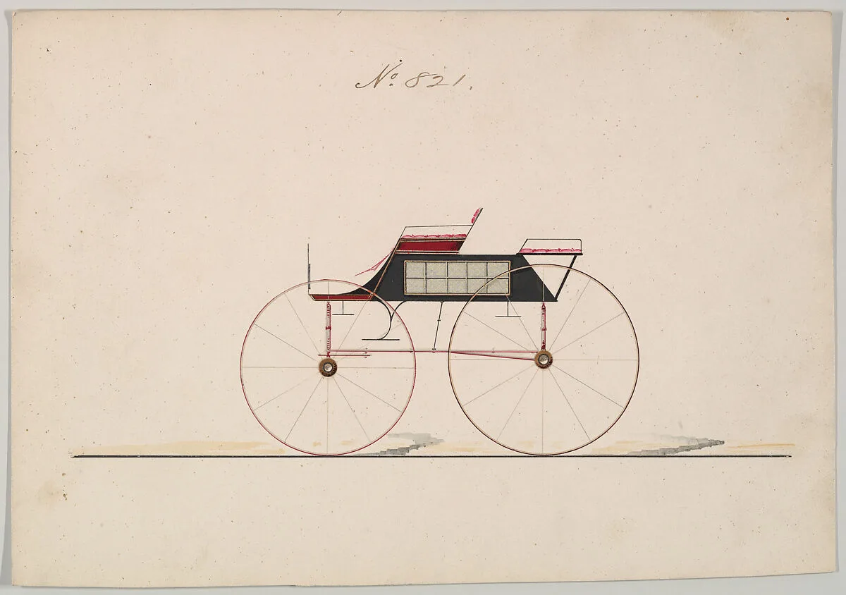 Design for Wagon, no. 821 — Brewster & Co.