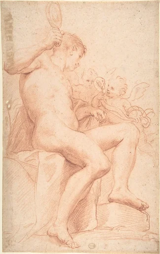 Nude Male with Two Putti