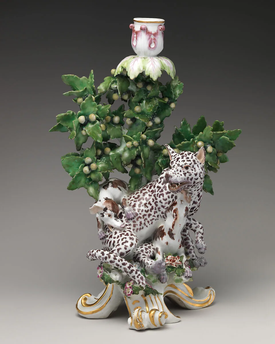 Candlestick (one of a pair) — Chelsea Porcelain Manufactory