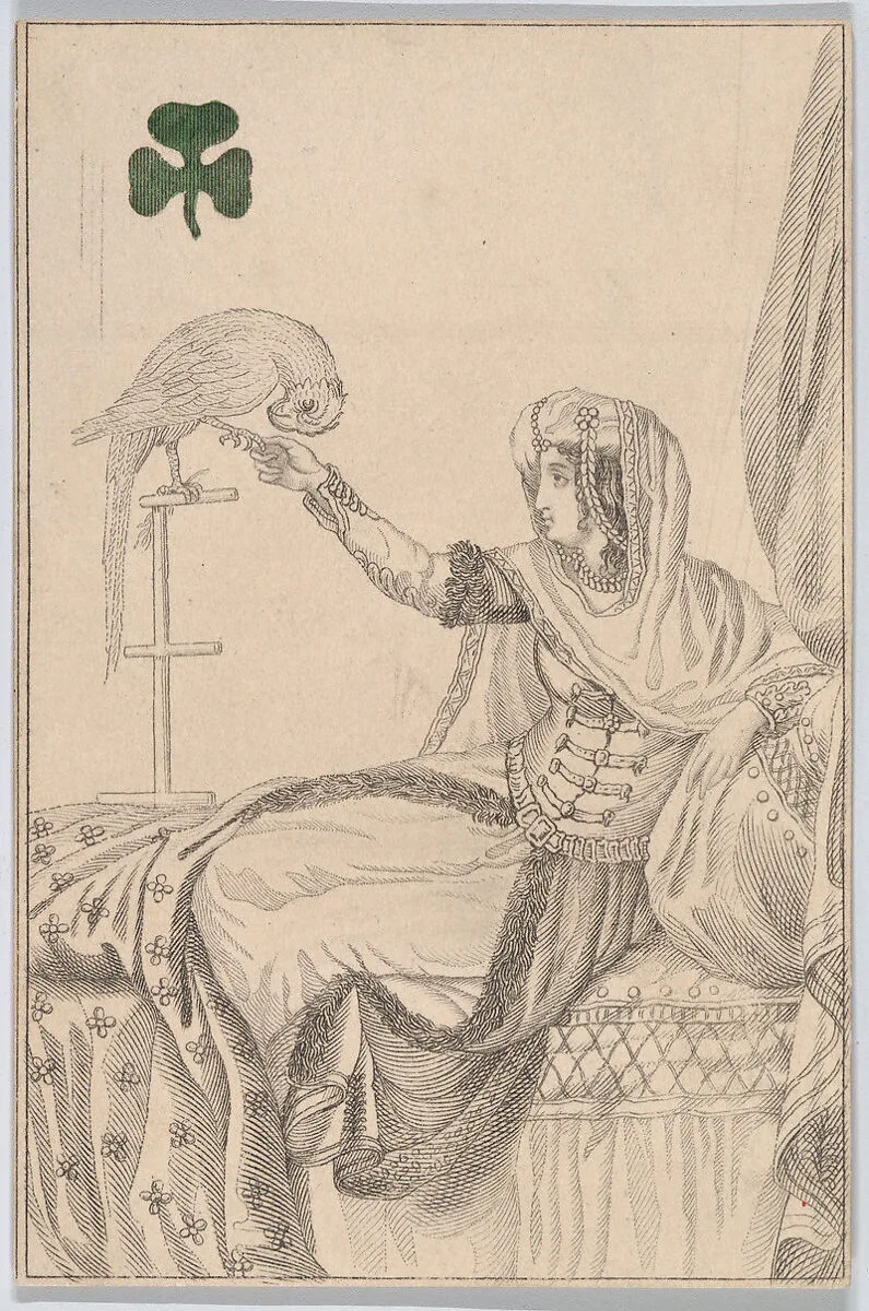 Queen (Zulemer from Algiers), from "Court Game of Geography" — William and Henry Rock