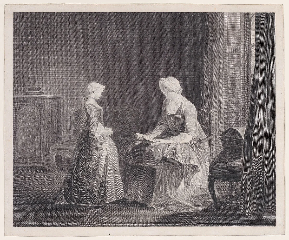 La Bonne Education — Jean Siméon Chardin|Jacques Philippe Le Bas