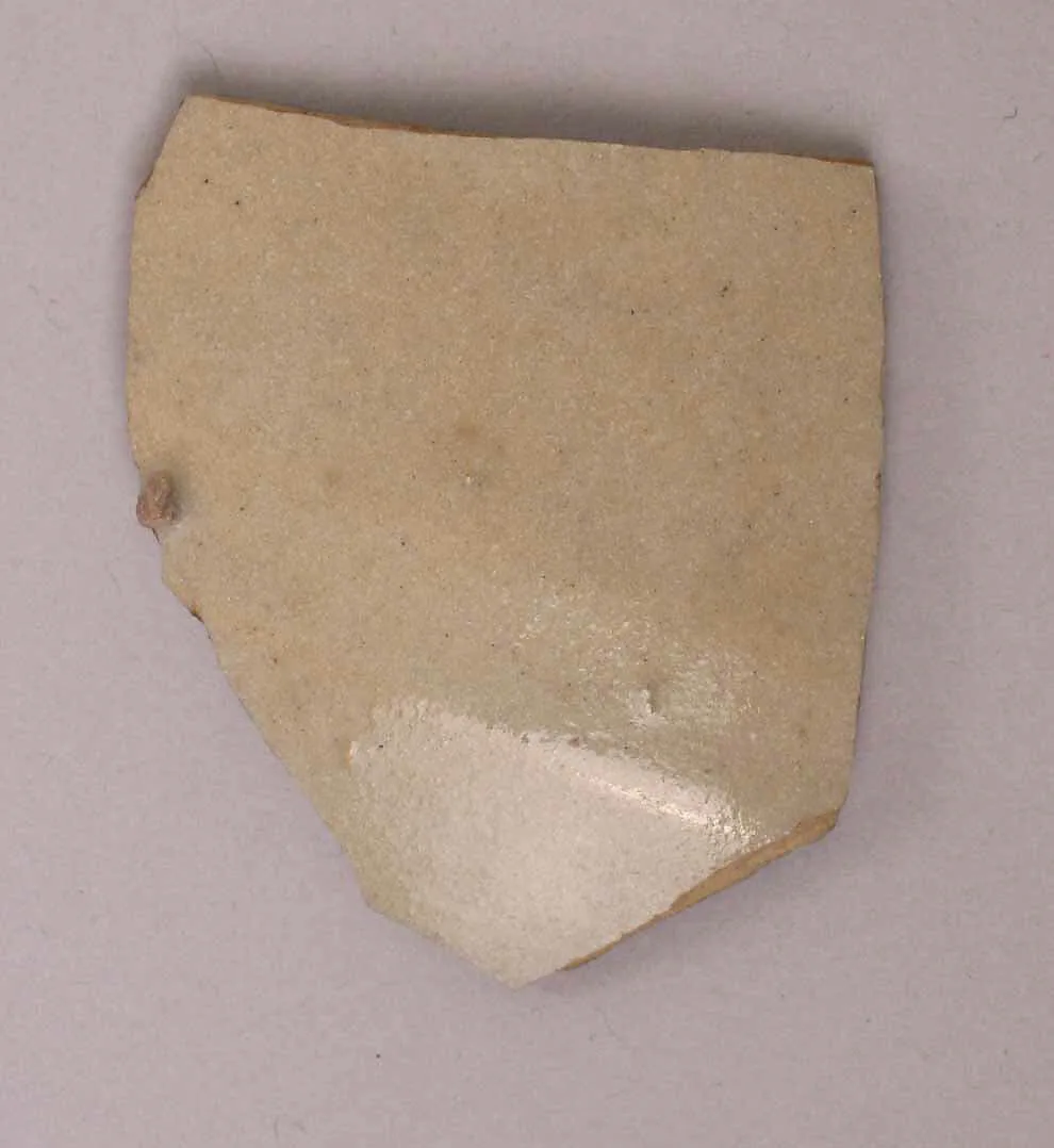 Glazed Ceramic Fragments: Splashed, Opacified White, and Green Glazed — Unknown