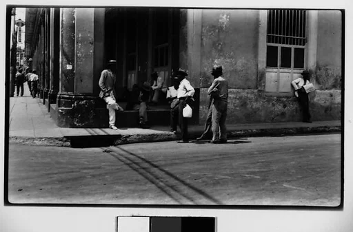 [Men Standing on Street Corner, Havana]