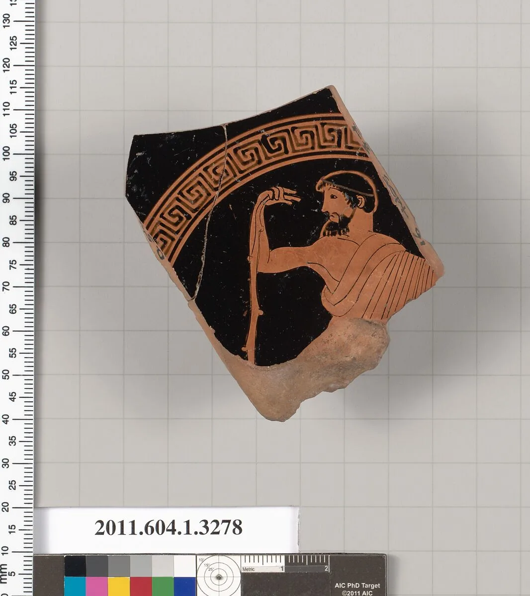 Terracotta fragment of a kylix (drinking cup) — Unknown