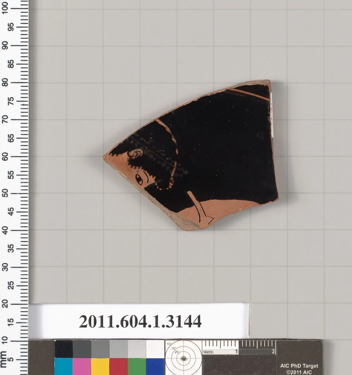 Terracotta fragment of a kylix (drinking cup) — Unknown