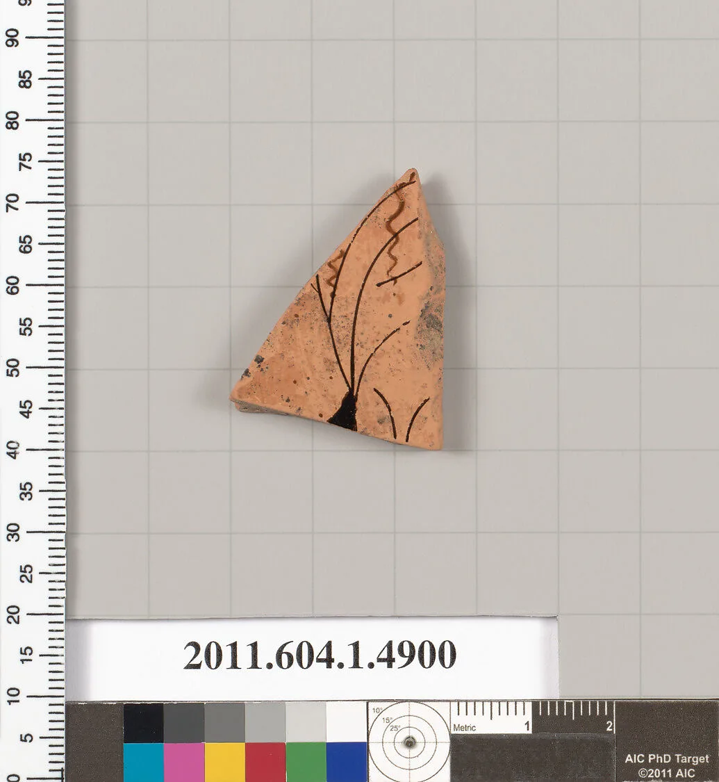 Terracotta fragment of a kylix (drinking cup) — Unknown