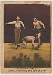Fight Between James J. Jeffries and Tom Sharkey, from the Dixie Queen Prizefighters of the Past and Present series (T223) — Dixie Queen Plug Cut Smoking Tobacco