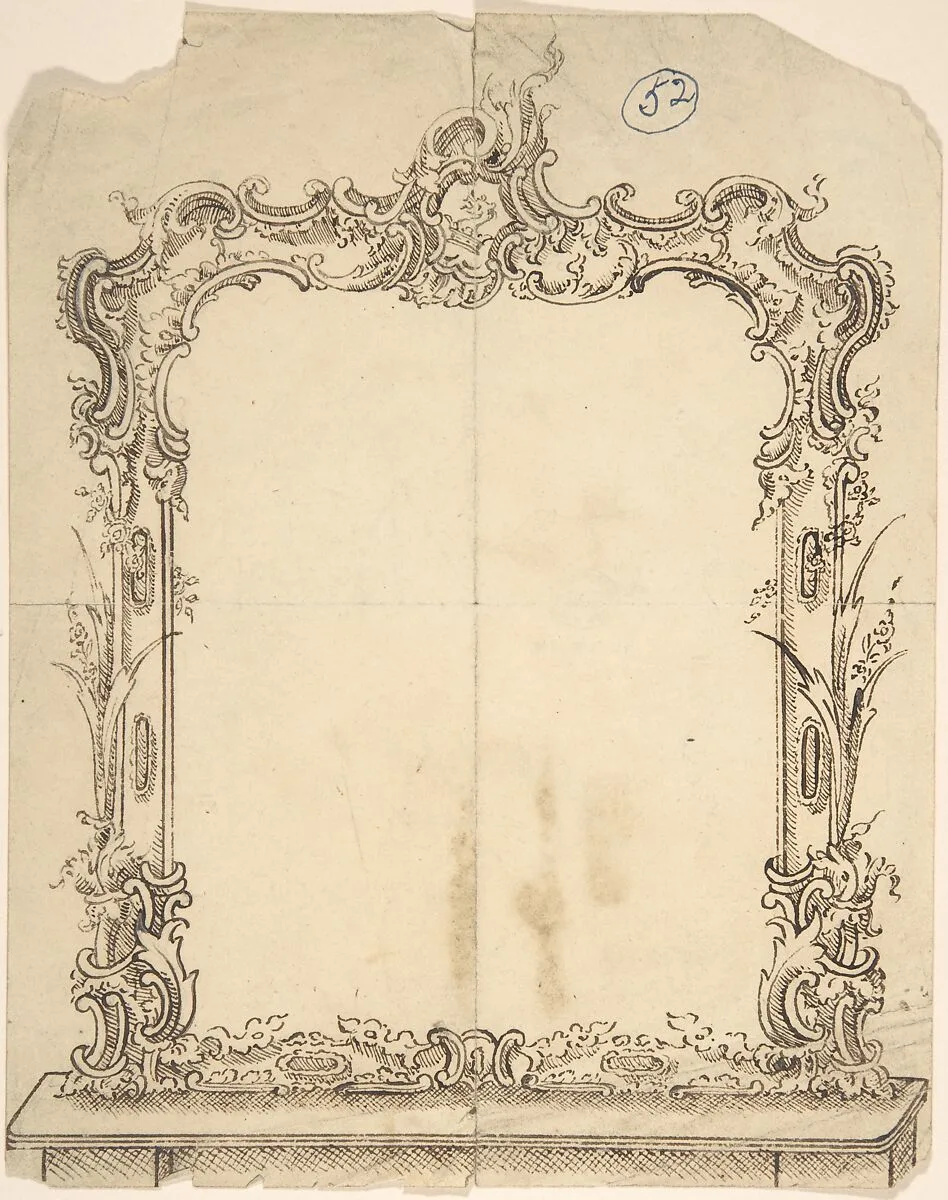Design for a Mirror — Charles Hindley and Sons