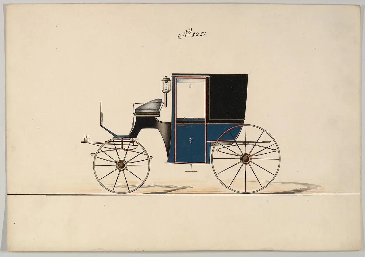 Design for Brougham, no. 3251 — Brewster & Co.