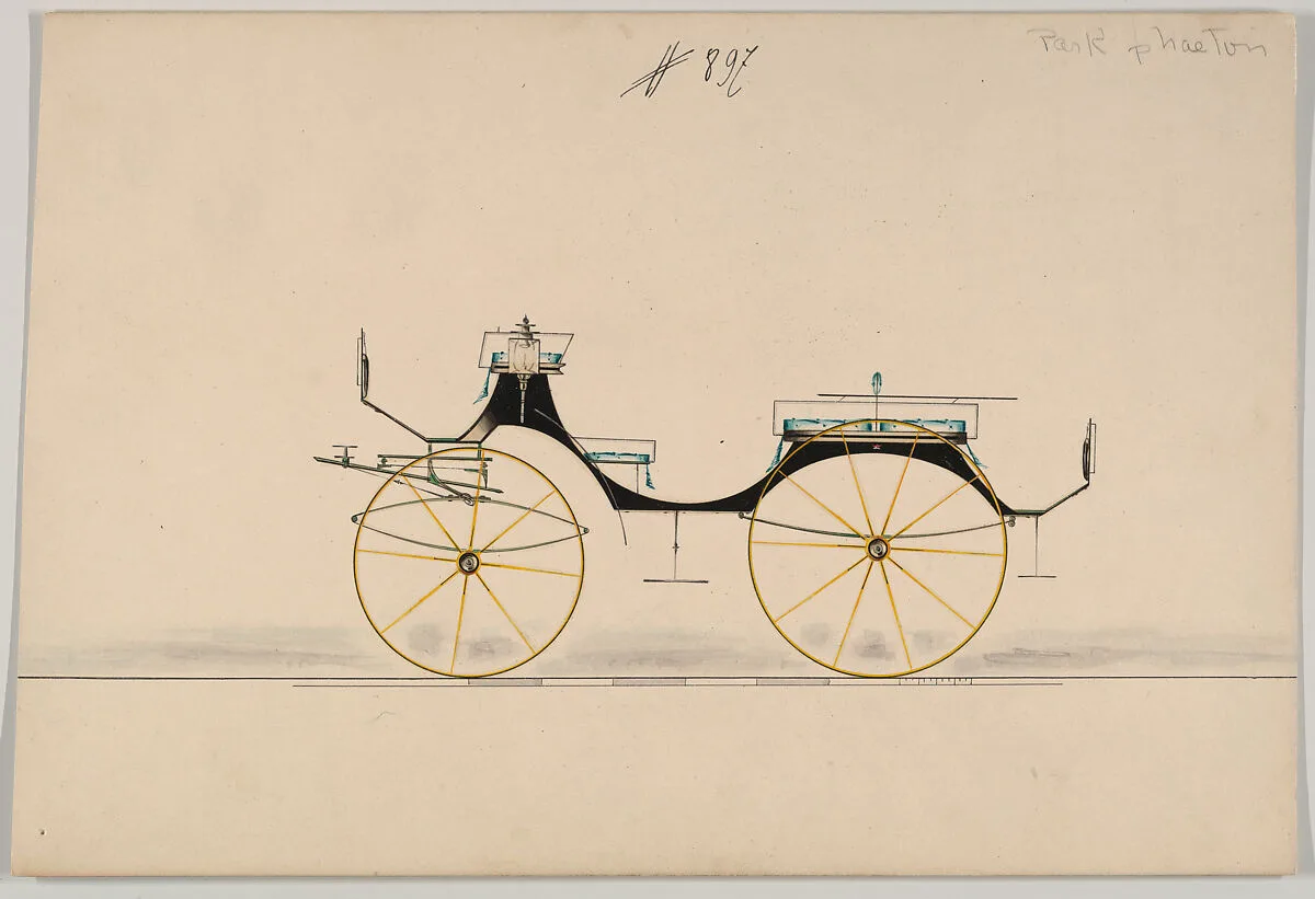 Design for Phaeton, no. 897 — Brewster & Co.