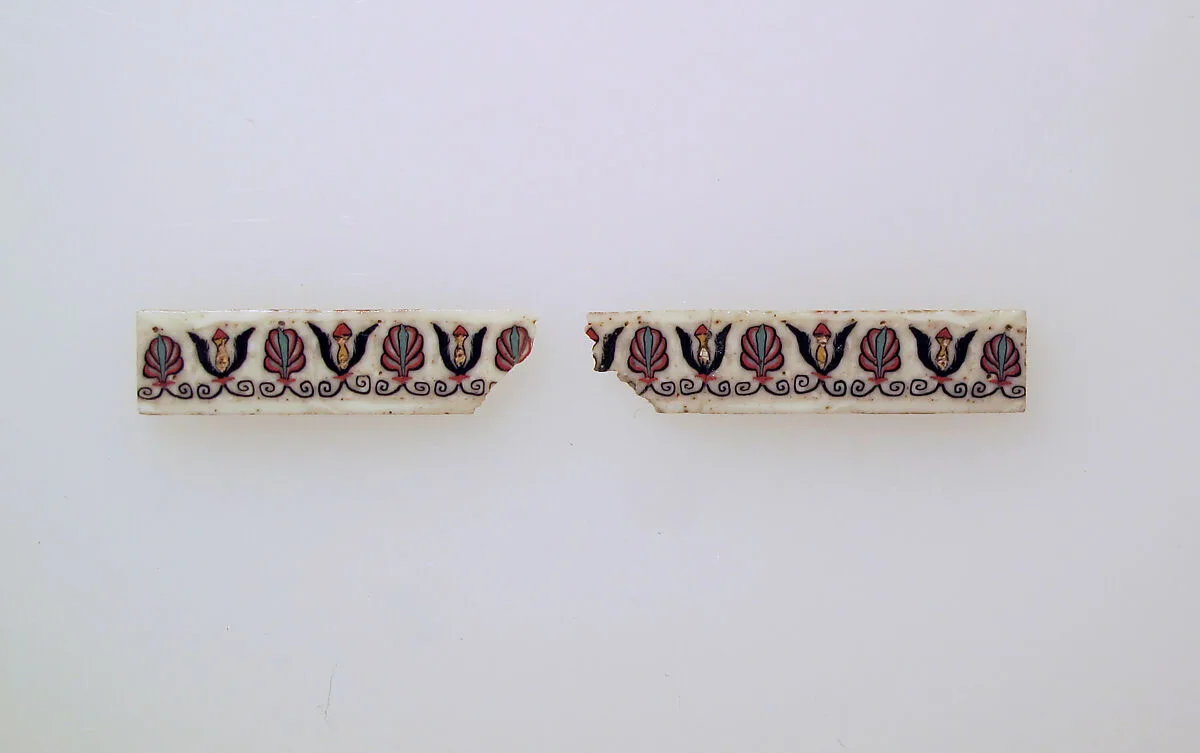 Glass mosaic inlay fragments — Unknown