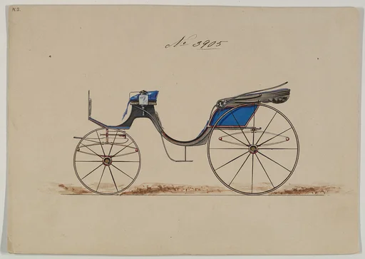 Design for Cabriolet or Victoria, no. 3905