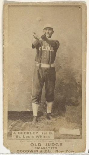 Beckley, 1st Base, St. Louis Whites, from the Old Judge series (N172) for Old Judge Cigarettes