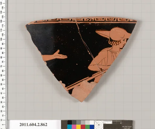 Terracotta fragment of a bell-krater (bowl for mixing wine and water)