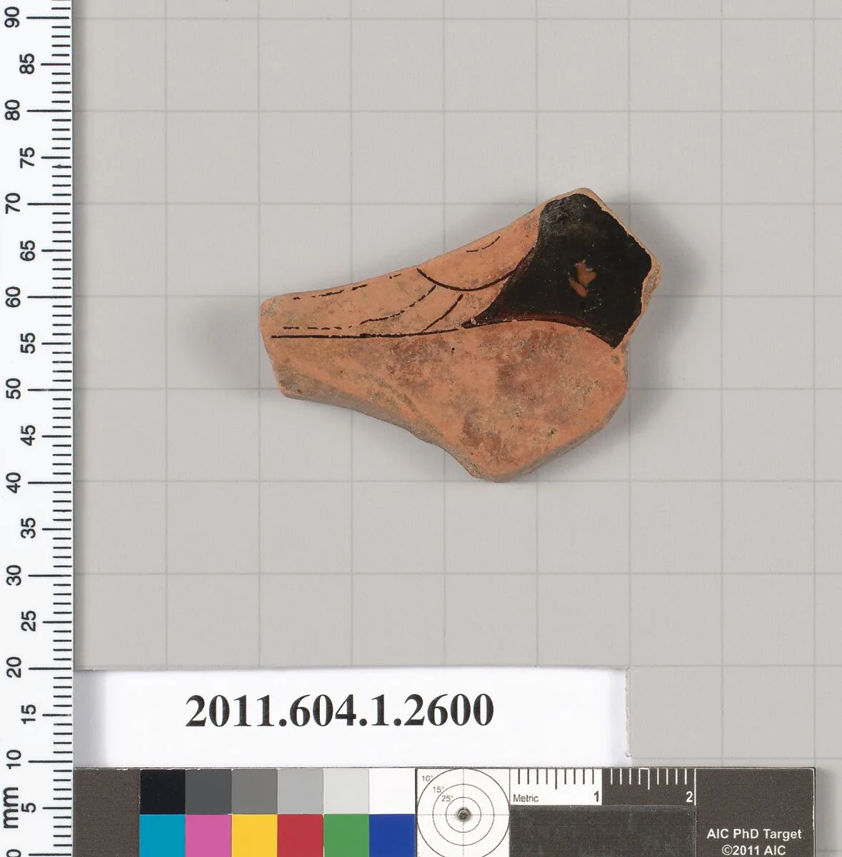 Terracotta fragment of a kylix (drinking cup) — Unknown