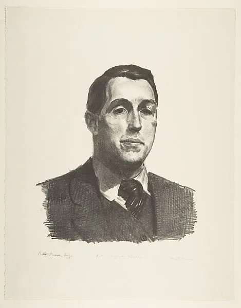 Portrait of Eugene Speicher, First Stone — George Bellows|Bolton Brown|George Bellows
