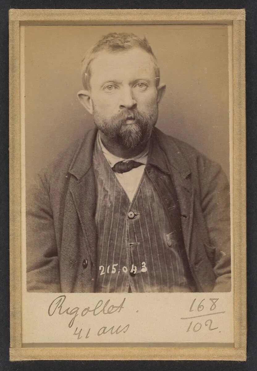 Rigollet. Alexandre. 41 ans, né dans le Loir-et-Cher. Terrassier. Anarchiste. — Alphonse Bertillon